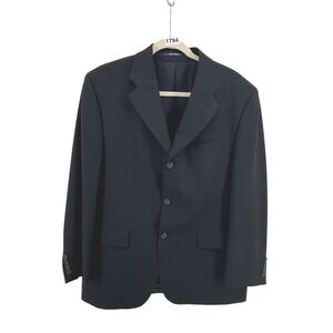 Baracuta Blazer Mens 40S Navy Blue Pure New Wool 3-Button Suit Jacket Canada